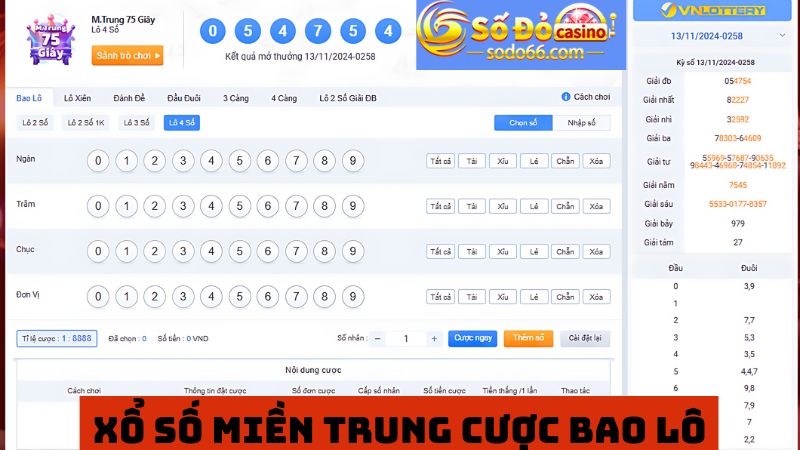 Đặt cược bao lô cách chơi đơn giản 