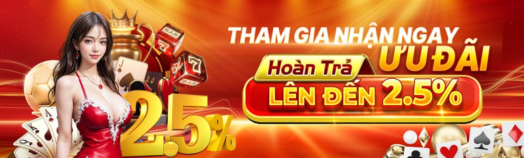 ưu đãi hoàn trả 2,5%